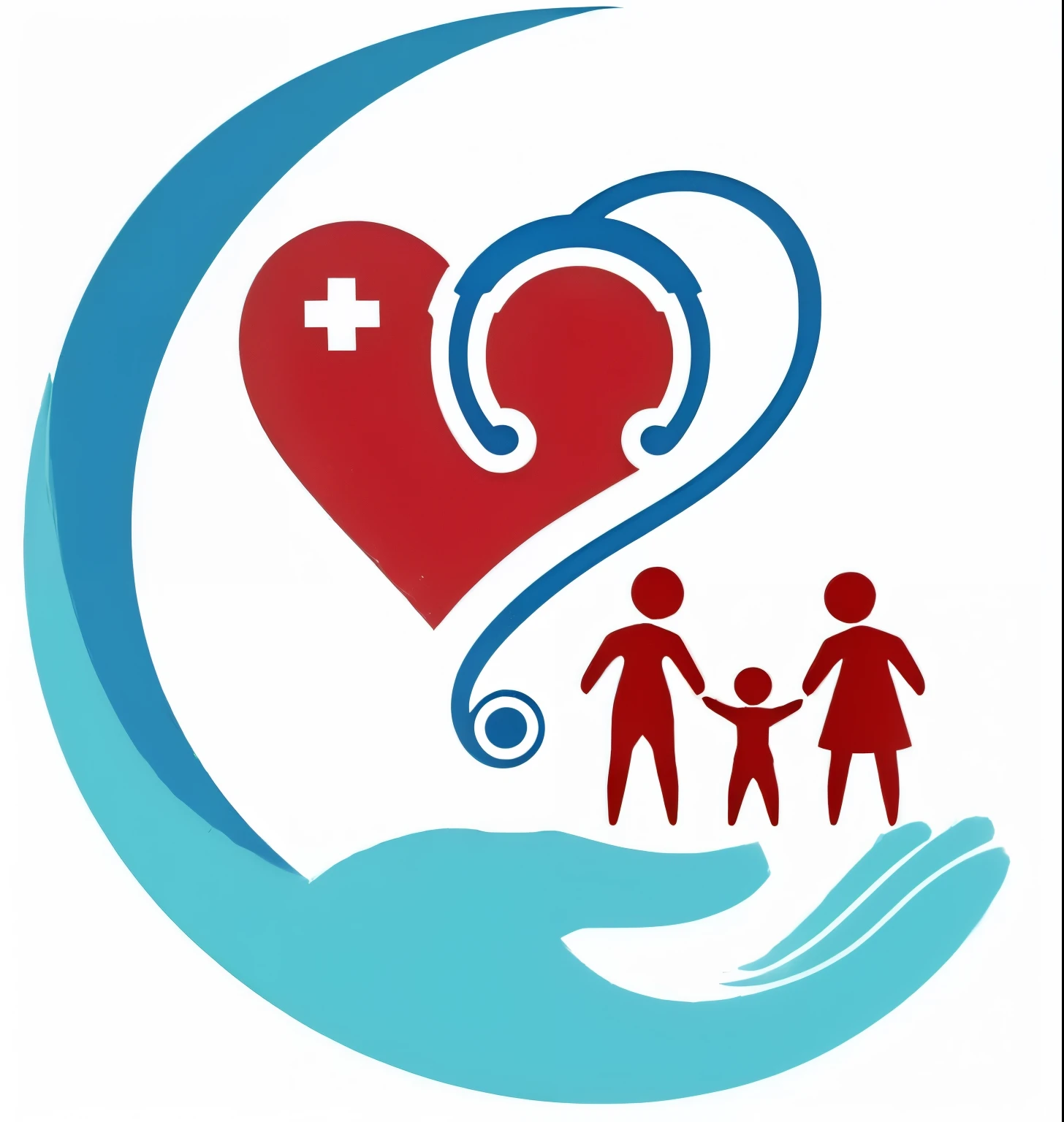 a red heart con un estetoscopio and a family holding hands, Defensor de la salud, logo, logo, Corporal Beta Vukanović, cuidado de la salud, Medical imaging, con un estetoscopio, doctor en Medicina, Por Mirko Rački, Nursing, by Francis Zuniga, by Ivan Mrkvička, foto de perfil, imagen de perfil