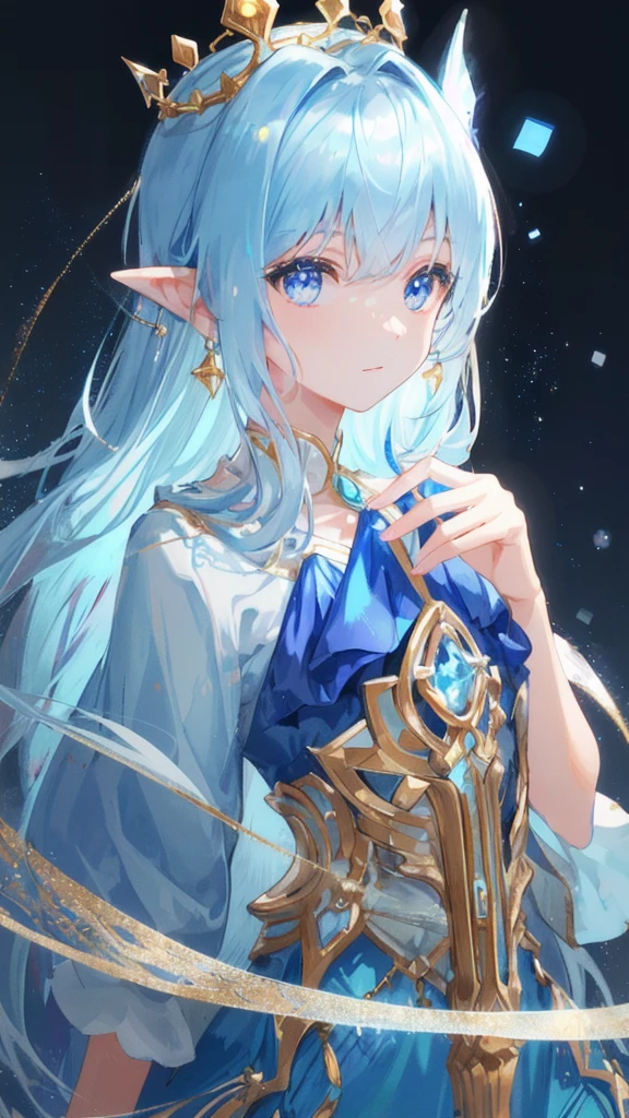 Generate an image of a woman immersed in a fantastical world of magic and enchantment. Describe her with flowing, ethereal attire adorned with mystical symbols or patterns that radiate magical energy. Emphasize the use of cinematic lighting to evoke a magical atmosphere, perhaps with soft, glowing elements surrounding her. Depict her in a whimsical pose that captures the essence of a magical realm, whether through a wand, staff, or other enchanted accessories. Utilize diverse keywords from the SeaArt list for each category to ensure a rich and visually engaging representation of her fantasy, magical-themed appearance.