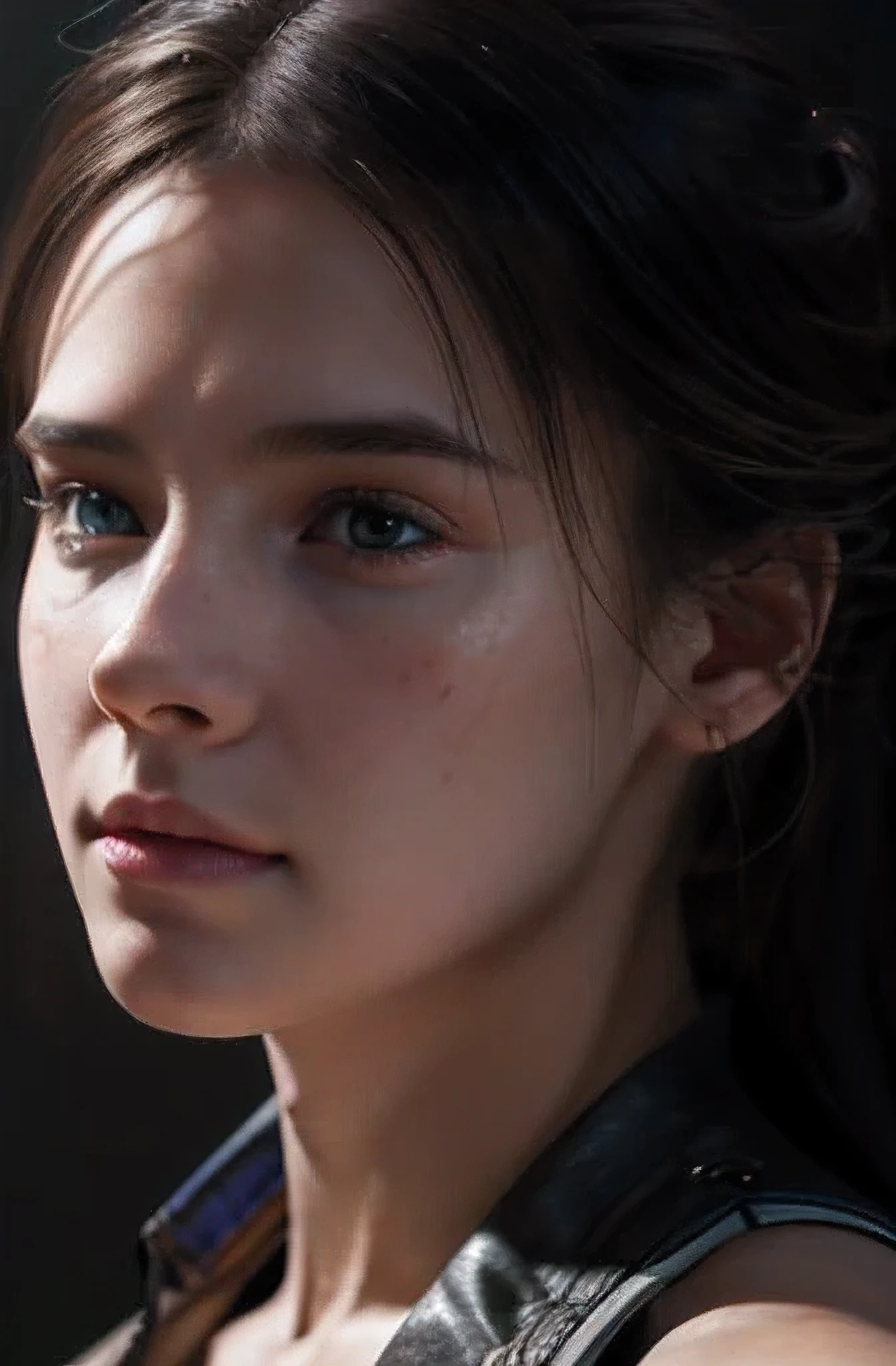 A close-up of a young person's face showing acne, pimples in her face, Digital painting, Cinematic, Hyper-detailed, insane details, Beautifully color graded, Unreal Engine, DOF, Super-Resolution, Megapixel, Cinematic Lightning, Anti-Aliasing, FKAA, TXAA, RTX, SSAO, Post Processing, Post Production, Tone Mapping, CGI, VFX, SFX, Insanely detailed and intricate, Hyper maximalist, Hyper realistic, Volumetric, Photorealistic, ultra photoreal, ultra-detailed, intricate details, 8K, Super detailed, Full color, Volumetric lightning, HDR, Realistic, Unreal Engine, 16K, Sharp focus, --v testp