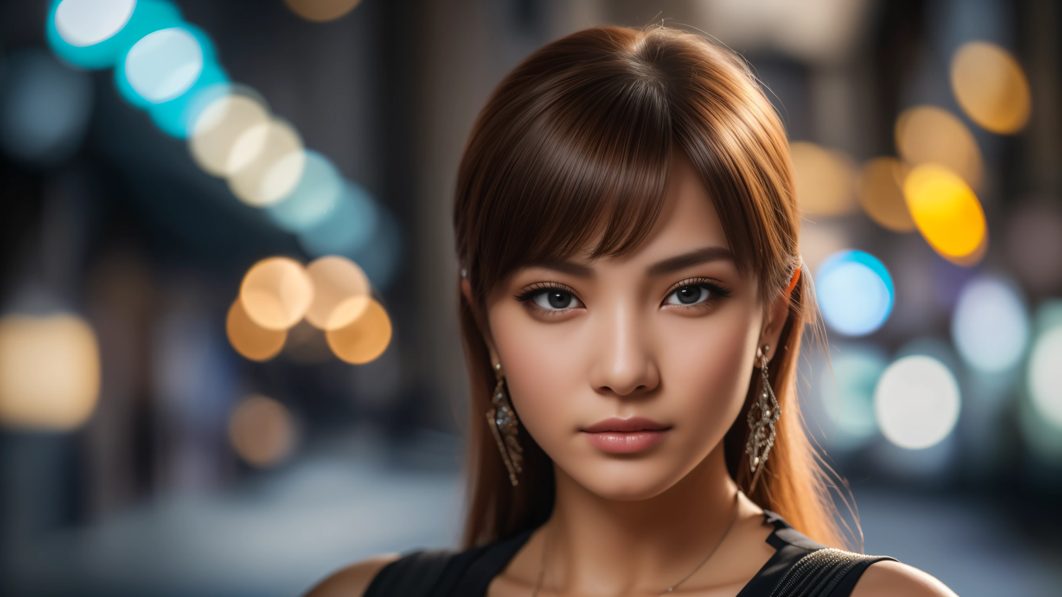 tmasterpiece,best qualtiy,hdr, hyper HD, 8K,Bokeh,Ultra-fine painting,Sharp focus,Physically-based rendering,Extreme detail description,portraitures,half-body photo，looking at viewer, (EOS R8, 50 millimeters, F1.2, 8K, RAW photo:1.2)