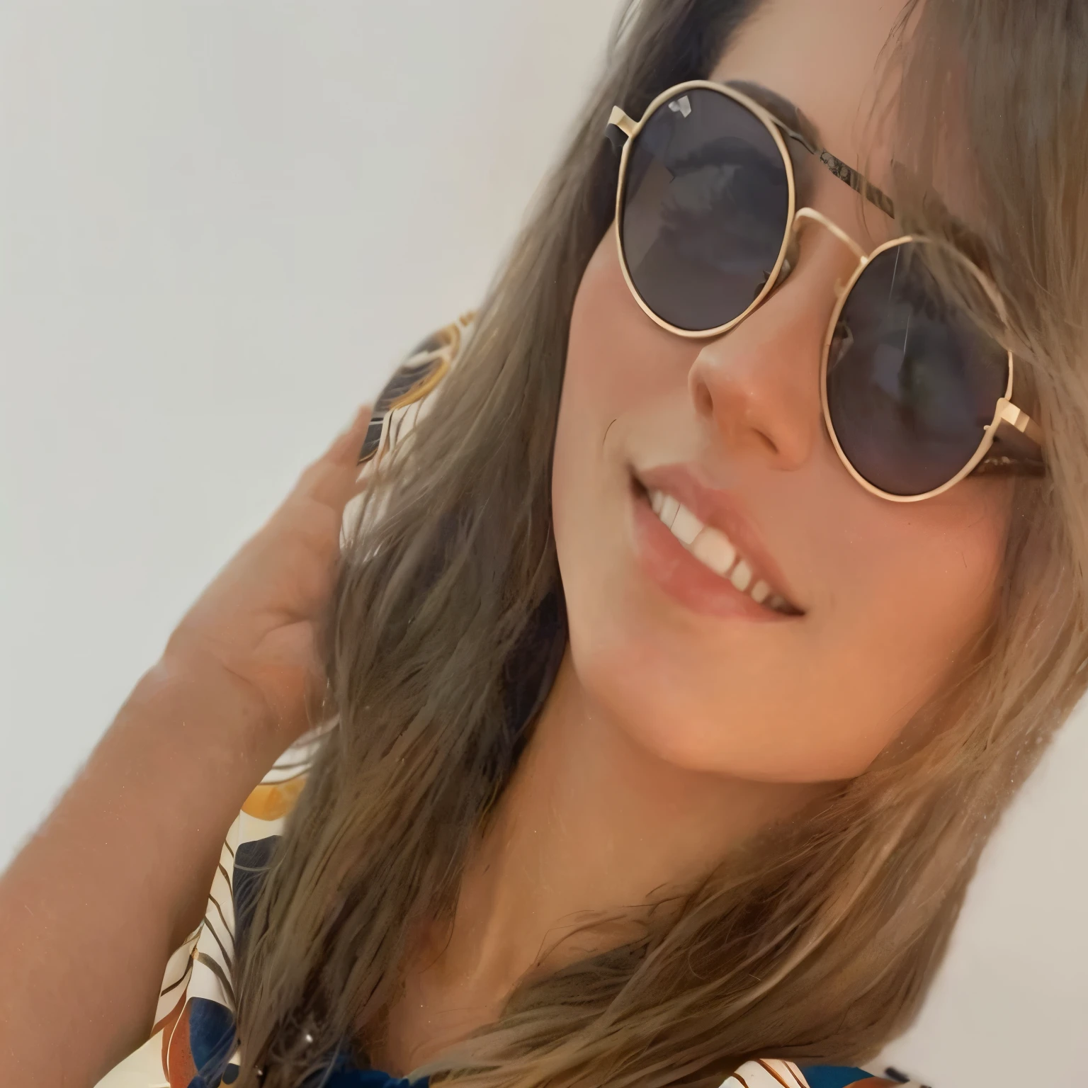 araffe woman wearing sunglasses and a floral dress posing for a photo, imagem de perfil, powder Nándor Katona, fernanda suarez, embaralhamento dos namorados, with sunglasses, with sunglasseses, imagem de perfil, Lorena Avarez, mulher de 30 anos, Mulher de 3 0 anos, Alanis Guillen, imagem de perfilture, malika favre