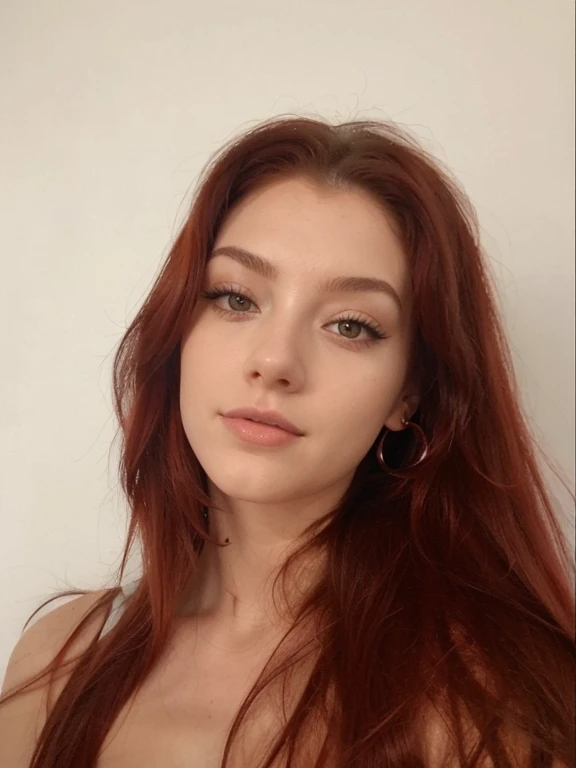 close de uma mulher com cabelo vermelho e top rosa, 18 anos de idade, with cabelo vermelho, 1 6 anos, Red head, pele vermelha lisa, angelawhite, she has cabelo vermelho, with long cabelo vermelho, cabelo vermelho and attractive features, pale red, de 19 anos, cabelo vermelho, cabelo longo ruivo