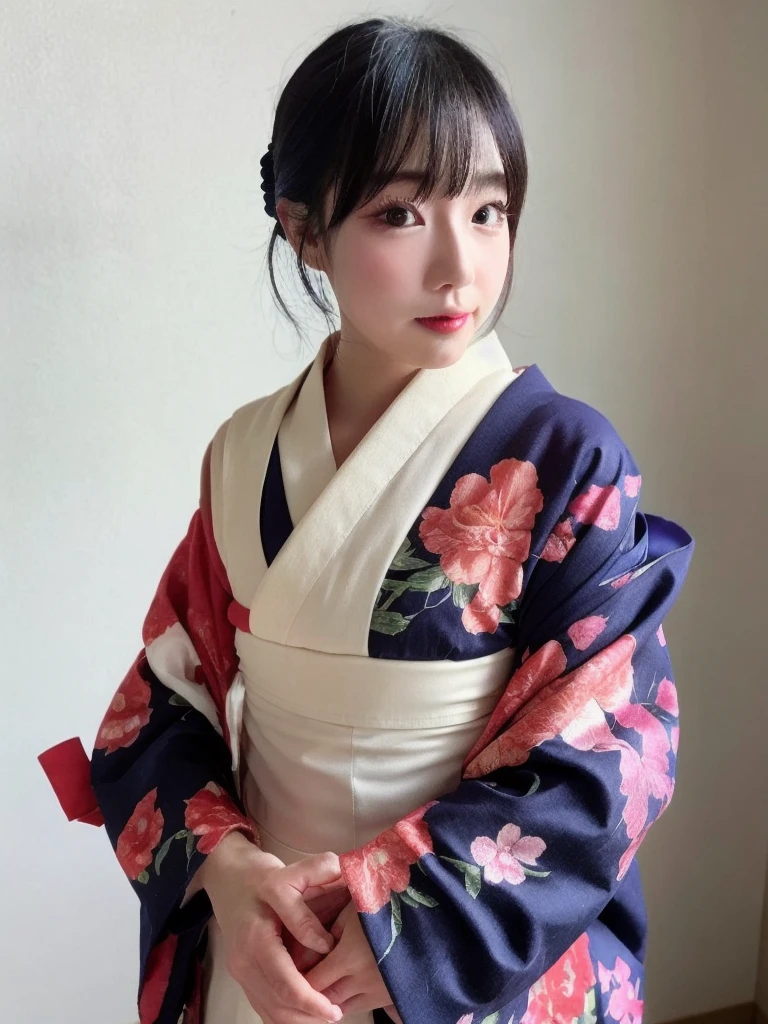 Japan sleeves,kimono,Full body photo