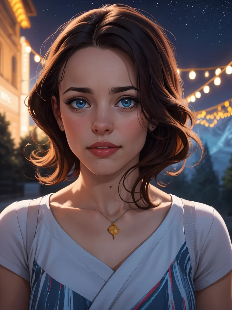 uma mulher com longos cabelos pretos e camisa azul com uma estrela no peito, linda arte digital, beautiful digital illustration, arte digital realista 4k, arte digital realista 4k, linda pintura digital, linda pintura digital, stunning digital illustration, Alena Aenami e Artgerm, belo retrato detalhado, linda pintura de personagem, pintura realista de linda garota