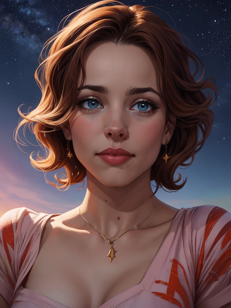 uma mulher com longos cabelos pretos e camisa azul com uma estrela no peito, linda arte digital, beautiful digital illustration, arte digital realista 4k, arte digital realista 4k, linda pintura digital, linda pintura digital, stunning digital illustration, Alena Aenami e Artgerm, belo retrato detalhado, linda pintura de personagem, pintura realista de linda garota