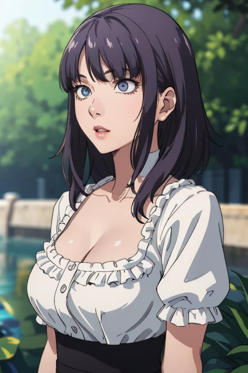 1girl, beautiful detailed eyes, beautiful detailed lips, extremely detailed eyes and face, long eyelashes, long dark hair, slender figure, japanese model, elegant dress, standing in a lush garden, (best quality, 4k, 8k, highres, masterpiece:1.2), ultra-detailed, (realistic, photorealistic, photo-realistic:1.37), HDR, UHD, studio lighting, ultra-fine painting, sharp focus, physically-based rendering, extreme detail description, professional, vivid colors, bokeh, portraits, soft pastel colors, warm lighting