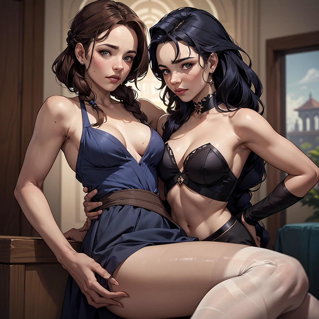 uma mulher com longos cabelos pretos e camisa azul com uma estrela no peito, linda arte digital, beautiful digital illustration, arte digital realista 4k, arte digital realista 4k, linda pintura digital, linda pintura digital, stunning digital illustration, Alena Aenami e Artgerm, belo retrato detalhado, linda pintura de personagem, pintura real de personagens altamente detalhado, arte digital detalhada fofa, Fan art horror character design portrait, beautiful curly black hair digital illustration high quality portrait, arte em quadrinhos, retrato do design do personagem, Naked busty woman with medium breasts cartoon style female character Geena Davis mercenary warrior Female character Queen Anna of Arendelle with battle scars Cartoon image of a woman .Ilustra??o estilo desenho animado, estilo de arte dos desenhos animados, estilo de arte dos desenhos animados, digital illustration style, design de personagens altamente detalhado, arte digital detalhada coragem, Forest fan art, Design de personagens de retrato, beautiful digital illustration, retrato de alta qualidade, Arte em quadrinhos, mulher jovem cabelo com transas lindas . Queen Anna of ArendelleBeautiful lined eyes Medium large bust and wonderful sexy clothes. sunrise bright wish image expression,Star, heart, Spectral rainbow, Fundo, cabelo chique lavanda branco menta, macio, Idiomas mistos_SMS, (Fundo bonito e claro:1.2),, Pintura de fantasia , Olho de renda com alto detalhe, long braids, braid, Universo, Galaxy, cabelo longo, penteado legal, o fluxo, como, como, cabelo super fino, melhor qualidade, alta qualidade, high resolution, Aprimoramento de detalhes, ((a imagem mais linda in the world)), Obra de arte, melhor qualidade, alta qualidadeAprimoramento de detalhes, ((a imagem mais linda ), cabelo brilhante, Estampas de vestidos super chiques, Flores stamp, Mesh pantyhose,, waist-to-head illustration Queen Anne of