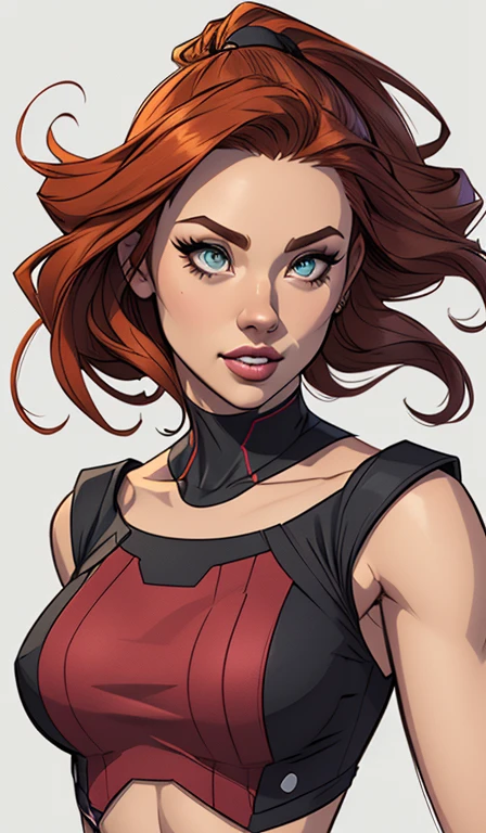 Personagem mulher ninja com marcas de guerras Imagem de desenho animado de uma mulher .cartoon style illustration, estilo de arte dos desenhos animados, estilo de arte dos desenhos animados, digital illustration style, design de personagens altamente detalhado, arte digital detalhada coragem, Forest fan art, Design de personagens de retrato, beautiful digital illustration, retrato de alta qualidade, Arte em quadrinhos, mulher jovem cabelo com transas lindas . Beautiful lined eyes Medium large bust and wonderful sexy clothes. image expression of sexual desire from waist to head illustration