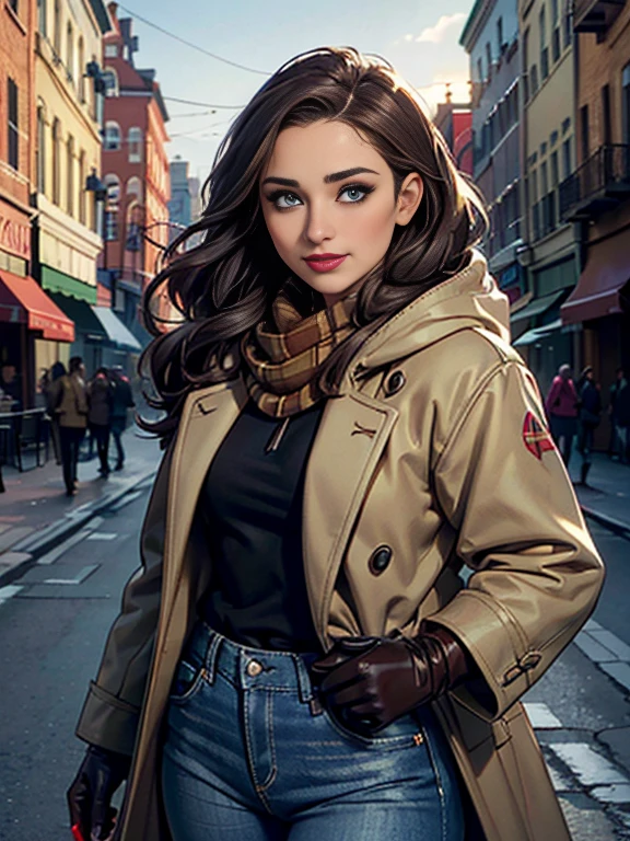 Hayden Panettiere、(masterpiece:1.0)、(highest quality:1.2)、(Dark Shot:1.3)、Classic Rogue、1991 Rogue X-Men、1 girl、Only one person、Head to Toe、standing on street corner、Elegant pose、(clothing: Brown winter coat、Brown hood、Down lining、White scarf、gloves、jeans) Medium Hair、Brown Hair、Wavy Hair、1 grey hair、Green Eyeischievous look、Grin、Spread your lips、Red lipstick、Heavy makeup、Confident expression、Backlight、(realism: 1.5)、(realism: 1.4)、(Messy: 1.4)、8k、Very detailed、Detailed beautiful woman、(background: midnight、It's snowing、Downtown New York、Snowy Night)、Official Art、Very detailedな CG Unity 8k 壁紙、Perfect lighting、colorful、超High resolution、photograph、8k、High resolution、Kodak Portrait 400、Film Grain、ぼやけたbackground、(Bokeh:1.2)、(Bright colors:1.2)、Film Grain:1.2、(warm color、warm colorトーン:1.2)、(カラーphotograph)、プロのphotograph