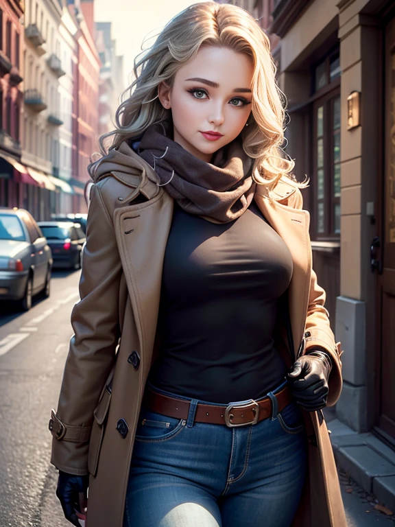 Hayden Panettiere、(masterpiece:1.0)、(highest quality:1.2)、(Dark Shot:1.3)、Classic Rogue、1991 Rogue X-Men、1 girl、Only one person、Head to Toe、standing on street corner、Elegant pose、(clothing: Brown winter coat、Brown hood、Down lining、White scarf、gloves、jeans) Medium Hair、Brown Hair、Wavy Hair、1 grey hair、Green Eyeischievous look、Grin、Spread your lips、Red lipstick、Heavy makeup、Confident expression、Backlight、(realism: 1.5)、(realism: 1.4)、(Messy: 1.4)、8k、Very detailed、Detailed beautiful woman、(background: midnight、It&#39;s snowing、Downtown New York、Snowy Night)、Official Art、Very detailedな CG Unity 8k 壁紙、Perfect lighting、colorful、超High resolution、photograph、8k、High resolution、Kodak Portrait 400、Film Grain、ぼやけたbackground、(Bokeh:1.2)、(Bright colors:1.2)、Film Grain:1.2、(warm color、warm colorトーン:1.2)、(カラーphotograph)、プロのphotograph