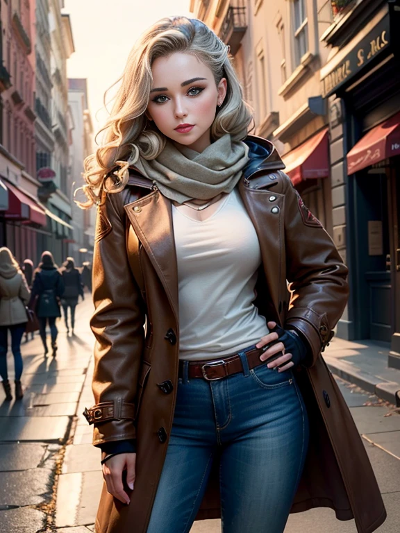 Hayden Panettiere、(masterpiece:1.0)、(highest quality:1.2)、(Dark Shot:1.3)、Classic Rogue、1991 Rogue X-Men、1 girl、Only one person、Head to Toe、standing on street corner、Elegant pose、(clothing: Brown winter coat、Brown hood、Down lining、White scarf、gloves、jeans) Medium Hair、Brown Hair、Wavy Hair、1 grey hair、Green Eyeischievous look、Grin、Spread your lips、Red lipstick、Heavy makeup、Confident expression、Backlight、(realism: 1.5)、(realism: 1.4)、(Messy: 1.4)、8k、Very detailed、Detailed beautiful woman、(background: midnight、It's snowing、Downtown New York、Snowy Night)、Official Art、Very detailedな CG Unity 8k 壁紙、Perfect lighting、colorful、超High resolution、photograph、8k、High resolution、Kodak Portrait 400、Film Grain、ぼやけたbackground、(Bokeh:1.2)、(Bright colors:1.2)、Film Grain:1.2、(warm color、warm colorトーン:1.2)、(カラーphotograph)、プロのphotograph