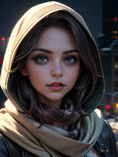 Jenna Louise Coleman、(masterpiece:1.0)、(highest quality:1.2)、(Dark Shot:1.3)、Classic Rogue、1991 Rogue X-Men、1 girl、Only one person、Head to Toe、standing on street corner、Elegant pose、(clothing: Brown winter coat、Brown hood、Down lining、White scarf、gloves、jeans) Medium Hair、Brown Hair、Wavy Hair、1 grey hair、Green Eyeischievous look、Grin、Spread your lips、Red lipstick、Heavy makeup、Confident expression、Backlight、(realism: 1.5)、(realism: 1.4)、(Messy: 1.4)、8k、Very detailed、Detailed beautiful woman、(background: midnight、It&#39;s snowing、Downtown New York、Snowy Night)、Official Art、Very detailedな CG Unity 8k 壁紙、Perfect lighting、colorful、超High resolution、photograph、8k、High resolution、Kodak Portrait 400、Film Grain、ぼやけたbackground、(Bokeh:1.2)、(Bright colors:1.2)、Film Grain:1.2、(warm color、warm colorトーン:1.2)、(カラーphotograph)、プロのphotograph