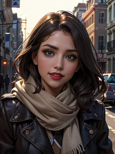 Jessica Alba、(masterpiece:1.0)、(highest quality:1.2)、(Dark Shot:1.3)、Classic Rogue、1991 Rogue X-Men、1 girl、Only one person、Head to Toe、standing on street corner、Elegant pose、(clothing: Brown winter coat、Brown hood、Down lining、White scarf、gloves、jeans) Medium Hair、Brown Hair、Wavy Hair、1 grey hair、Green Eyeischievous look、Grin、Spread your lips、Red lipstick、Heavy makeup、Confident expression、Backlight、(realism: 1.5)、(realism: 1.4)、(Messy: 1.4)、8k、Very detailed、Detailed beautiful woman、(background: midnight、It&#39;s snowing、Downtown New York、Snowy Night)、Official Art、Very detailedな CG Unity 8k 壁紙、Perfect lighting、colorful、超High resolution、photograph、8k、High resolution、Kodak Portrait 400、Film Grain、ぼやけたbackground、(Bokeh:1.2)、(Bright colors:1.2)、Film Grain:1.2、(warm color、warm colorトーン:1.2)、(カラーphotograph)、プロのphotograph