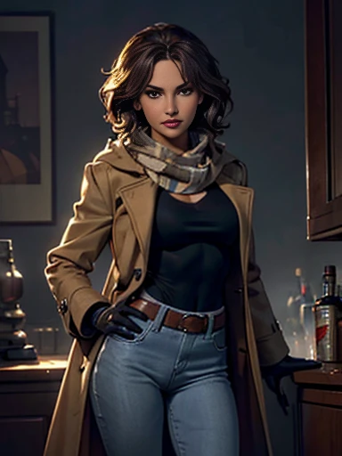 Halle Berry、(masterpiece:1.0)、(highest quality:1.2)、(Dark Shot:1.3)、Classic Rogue、1991 Rogue X-Men、1 girl、Only one person、Head to Toe、standing on street corner、Elegant pose、(clothing: Brown winter coat、Brown hood、Down lining、White scarf、gloves、jeans) Medium Hair、Brown Hair、Wavy Hair、1 grey hair、Green Eyeischievous look、Grin、Spread your lips、Red lipstick、Heavy makeup、Confident expression、Backlight、(realism: 1.5)、(realism: 1.4)、(Messy: 1.4)、8k、Very detailed、Detailed beautiful woman、(background: midnight、It's snowing、Downtown New York、Snowy Night)、Official Art、Very detailedな CG Unity 8k 壁紙、Perfect lighting、colorful、超High resolution、photograph、8k、High resolution、Kodak Portrait 400、Film Grain、ぼやけたbackground、(Bokeh:1.2)、(Bright colors:1.2)、Film Grain:1.2、(warm color、warm colorトーン:1.2)、(カラーphotograph)、プロのphotograph