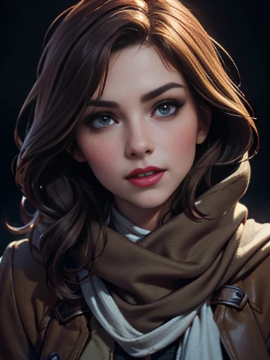 Karen Gillan、(masterpiece:1.0)、(highest quality:1.2)、(Dark Shot:1.3)、Classic Rogue、1991 Rogue X-Men、1 girl、Only one person、Head to Toe、standing on street corner、Elegant pose、(clothing: Brown winter coat、Brown hood、Down lining、White scarf、gloves、jeans) Medium Hair、Brown Hair、Wavy Hair、1 grey hair、Green Eyeischievous look、Grin、Spread your lips、Red lipstick、Heavy makeup、Confident expression、Backlight、(realism: 1.5)、(realism: 1.4)、(Messy: 1.4)、8k、Very detailed、Detailed beautiful woman、(background: midnight、It's snowing、Downtown New York、Snowy Night)、Official Art、Very detailedな CG Unity 8k 壁紙、Perfect lighting、colorful、超High resolution、photograph、8k、High resolution、Kodak Portrait 400、Film Grain、ぼやけたbackground、(Bokeh:1.2)、(Bright colors:1.2)、Film Grain:1.2、(warm color、warm colorトーン:1.2)、(カラーphotograph)、プロのphotograph