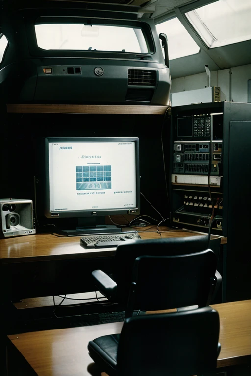 produce a photo from the 70s: Emergence of technologies such as computers and information systems in logistics. Globalization has driven the need for efficient logistics networks on a global scale.