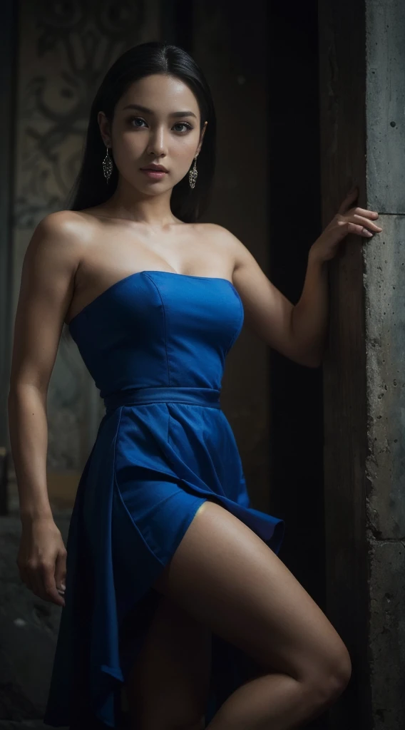 Kitana, (melhor qualidade,ultra-detalhado,Realista:1.37), lindo rosto detalhado,Simetria perfeita,corpo perfeitamente modelado,Maquiagem perfeita,cores vivas,studio lighting