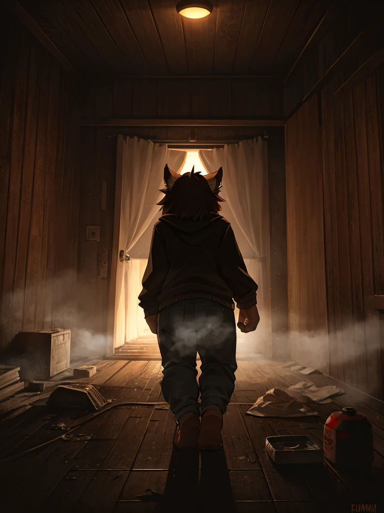 horror movie, secretly farted and was found out by the smell.