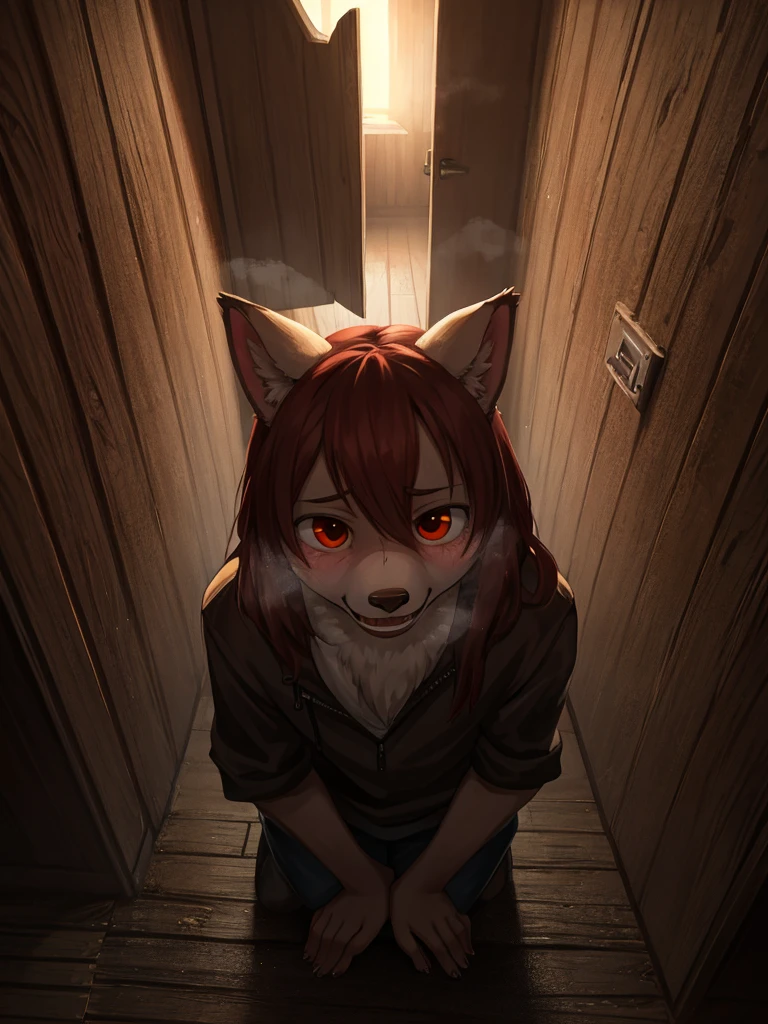 horror movie, secretly farted and was found out by the smell.