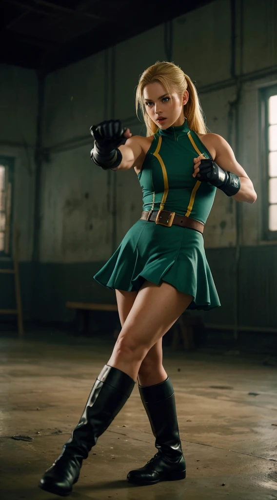 "Cammy Branco" (melhor qualidade,ultra-detalhado),(Realista:1.37), rosto bonito e detalhado, Textura ultrarrealista, rosto delicado, cores vivas. High definition, 8K. athletic body. angry expression