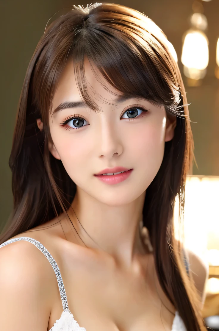 (((8k,Very detailed,Attention to detail、highest quality,masterpiece,Attention to detail))),RAW Photos & Realistic atmosphere,Beautiful dark eyes,Glossy lips,beautiful黒い Eyes,White skin、Her deep black eyes are very beautiful,Very beautiful face,Very beautiful face、Vibrant, Red face,beautiful, Glowing Lips,beautiful Eyebrows,Infinite Reality, Realistic Young Gravure Idol,Very cute woman , Young Gravure Idol, Young Gravure Idol, とても美しくてかわいいbeautiful 21 year old beauty,Incredibly beautiful and elegant,beautiful 21 year old beauty,Natural soft light,(Shiny Hair,,beautiful and kind eyes:1.5),Gentle features,Shapely breasts,Long Hair,beautiful posture,No makeup,let me'Looking at the camera,shirt,Japanese women,