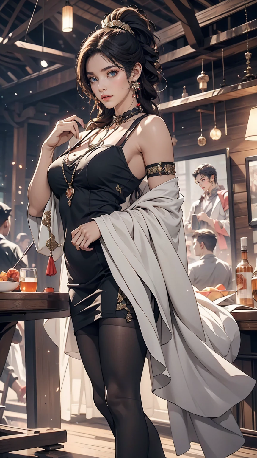 (++++++front leg pose:1.1},woman、24 talents
