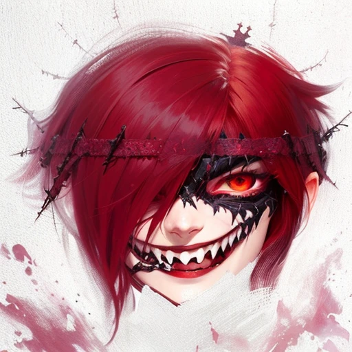 Beautiful zombie woman, Naked, pechos medianos, redhair