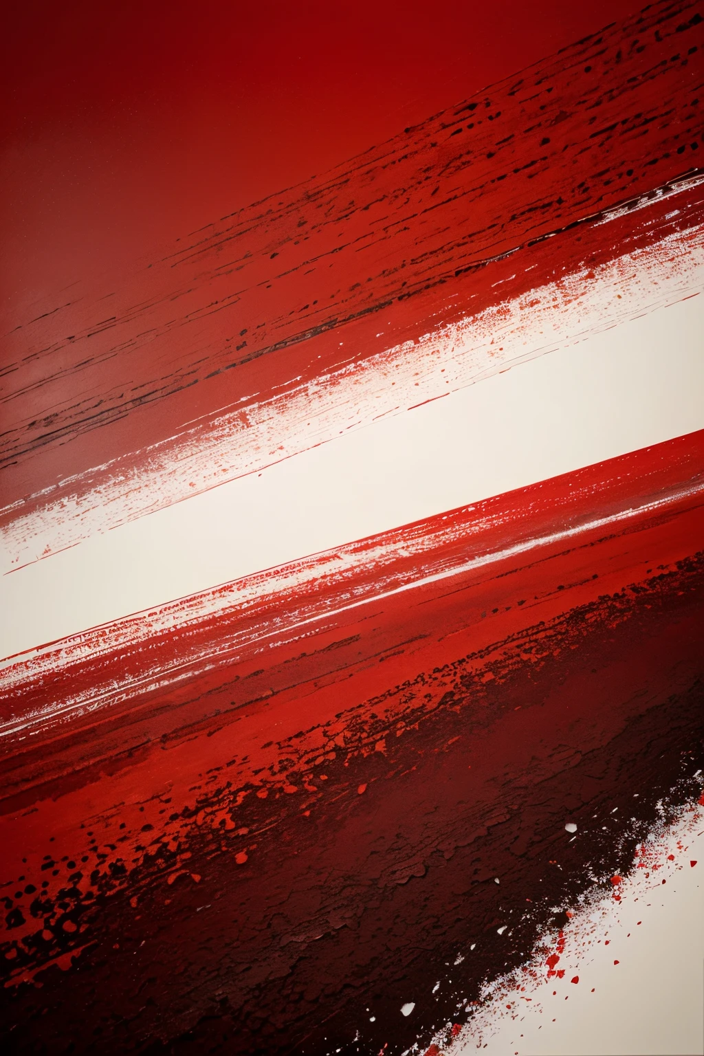 create a red abstract painting with geographic objects and patterns. Cor vermelho