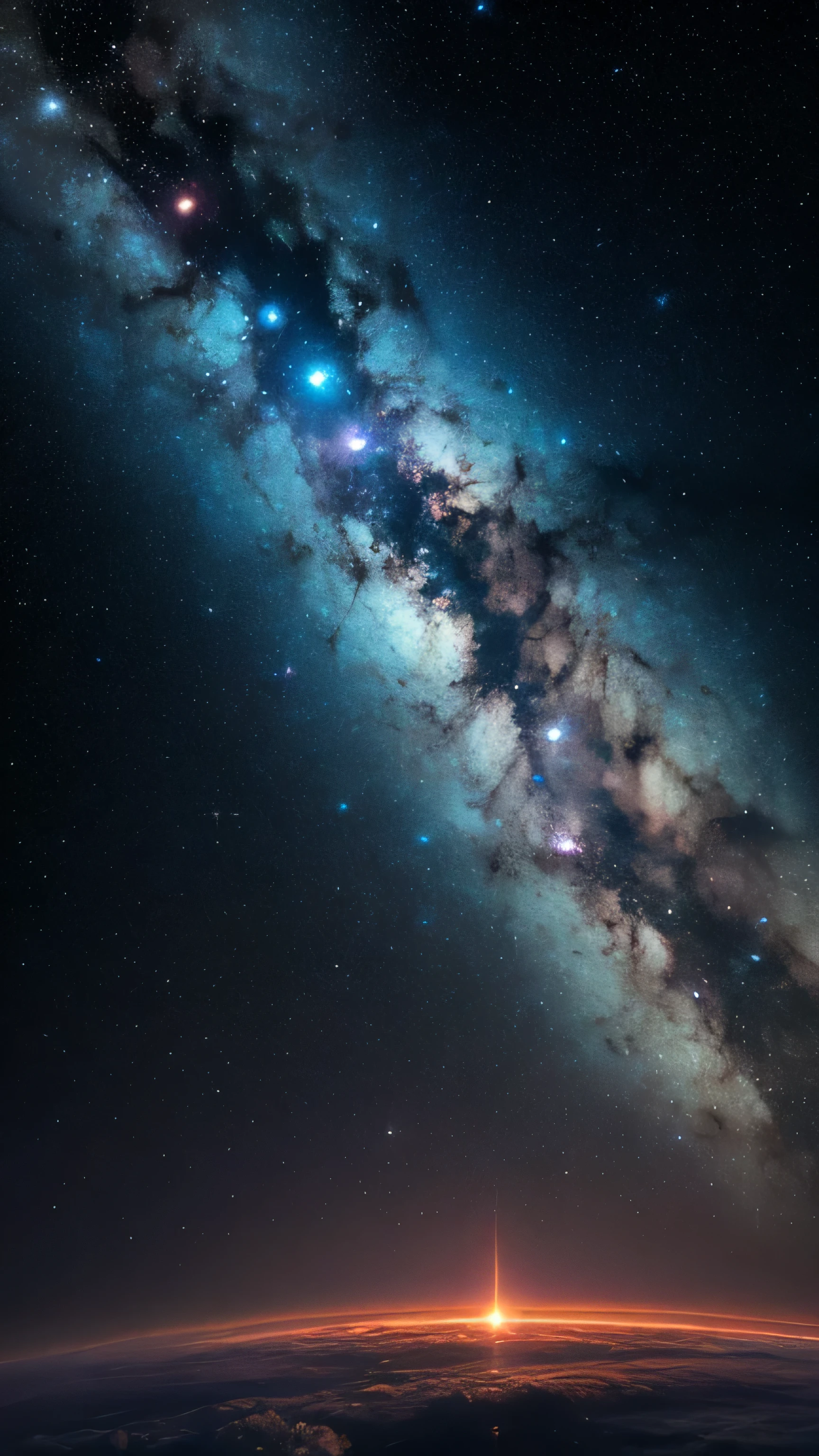Infinite Dreamlike, Surrounded by a Nebula Galaxy and a Beautiful Asteroid Belt. (best quality,4k,8k,highres,masterpiece:1.2),ultra-detailed,(realistic,photorealistic,photo-realistic:1.37), ethereal lighting, vibrant colors, celestial creatures, glowing body, ethereal atmosphere, graceful movement, serene and peaceful.