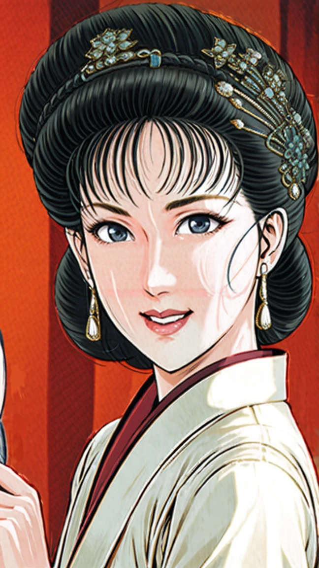 (best quality), (very aesthetic), (ultra-detailed), (best illustration),(a mature female),(perfect face),Suikoden,Mrs. Lin,(NSFW),((full_body)),((full_nude)),((surprised face)),red cheek,sweating,skinny,flushed skin,hairly pussy,There is white semen all over the body,There is white semen on the lips,chinese traditional bed room,Hands covering mouth