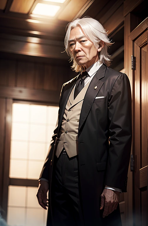 Because of his popularity, he is surrounded by fans wherever he goes.、Eiichi Shibusawa wanders alone in search of a place to settle down
