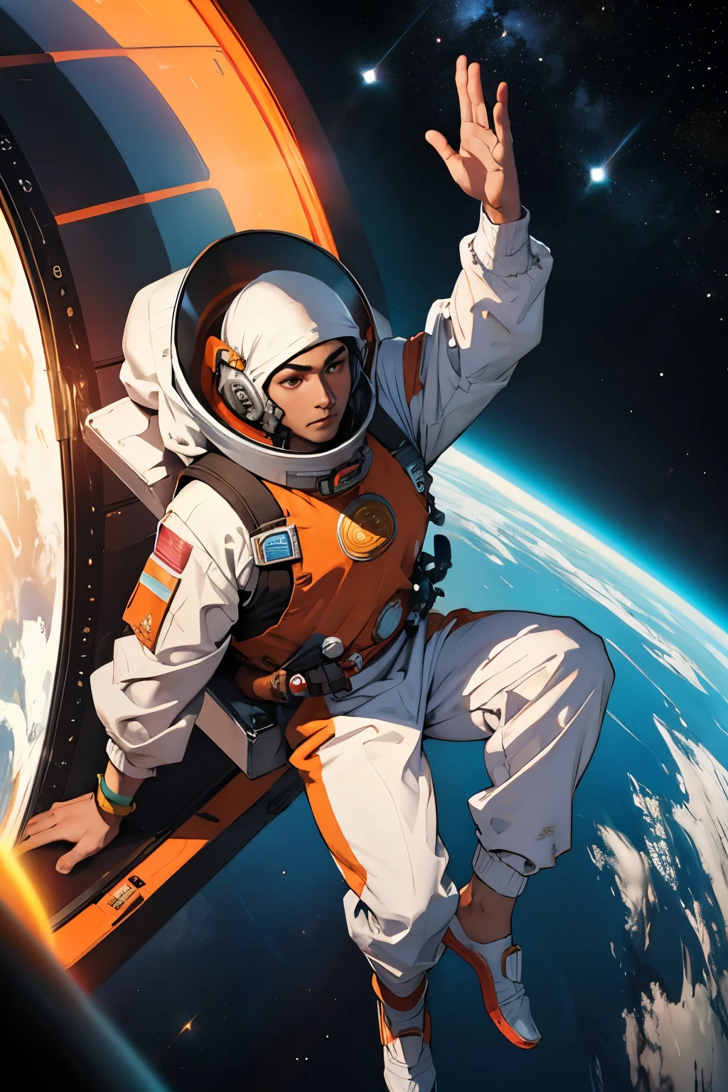 Bhagwan kirishna in space 