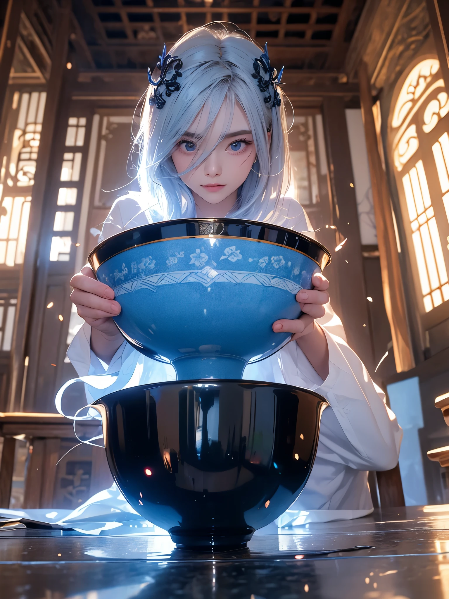 On the bowl is placed a bule, inspired by Sesshū Toyō, chaleira, large black chaleira on the hearth, bule, bule, bule, beautiful porcelain tea set, bule: 1, inspirado em Renzheng Doben, inspirado no imperador Xuande, ceramics, smooth glazed ceramics