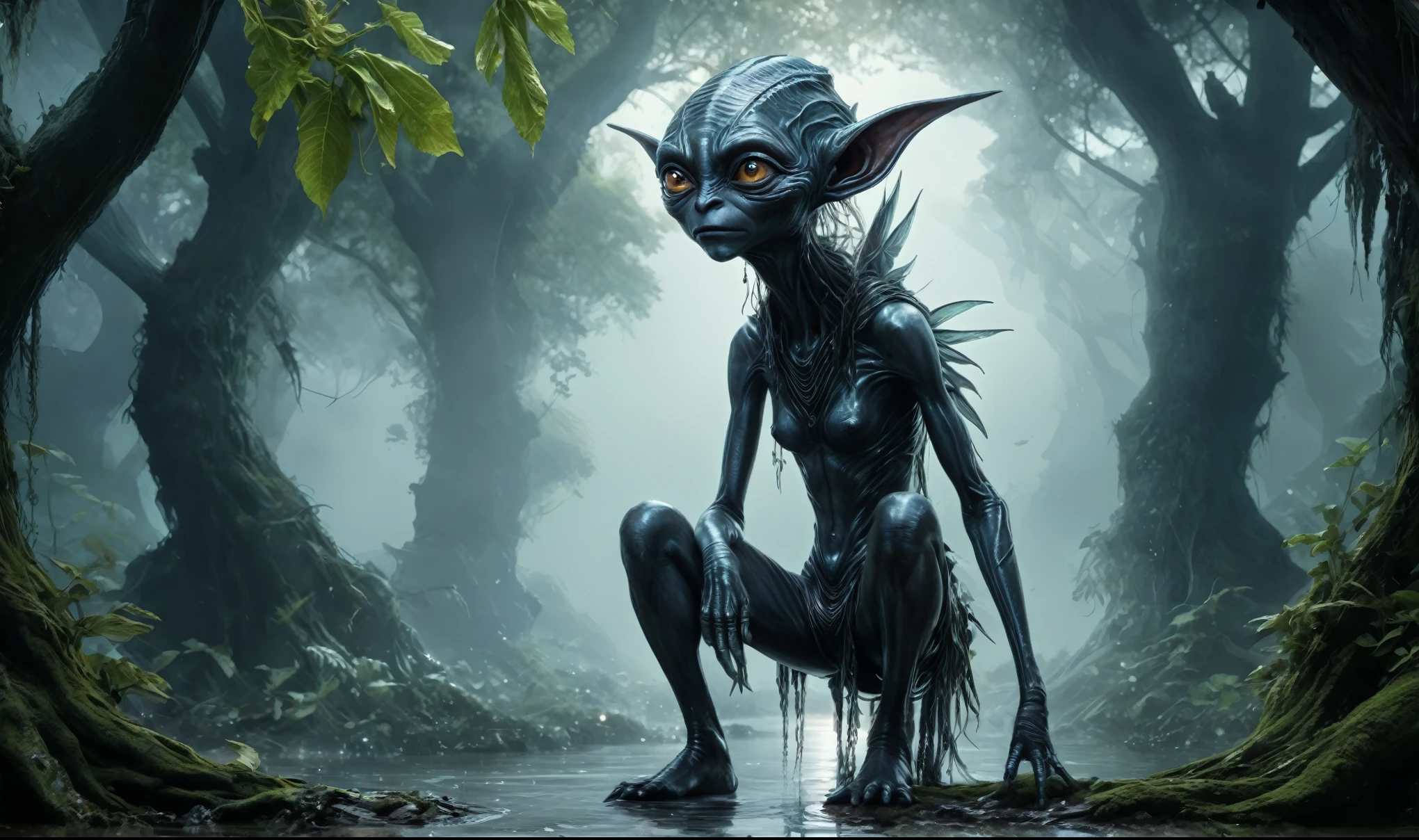 wlop,full body shot,beggar niobium graphite Alien Entity,native italian babychild, wants eat,survival in criminal city of future,Cinematic,soft colors, Technicolor,natural skin textures, hyper realism, hyper detailed,Extremely detailed,High contrast,Masterpiece,Realistic,Ultra Detailed, intricate details,realistic humid leather,extremly intricate,Epic Realistic, cinematic style, irina yermolova,high contrast,hdr,extremely detailed, [deep night landscape],masterpiece, intricate details, eyes extremely detailed, high detailed eyes,8k resolution,retina, Nikon Z9,China,Songbird,orc,Li River in Guangxi Zhuang of China, Pisces, pointed ears，perfect, Elf，transition between two art styles, Double contact, X-ray, Creative, vivid light, fantasy, Abstract, Surrealism, super detailed, high resolution, trap against fairies between trees
