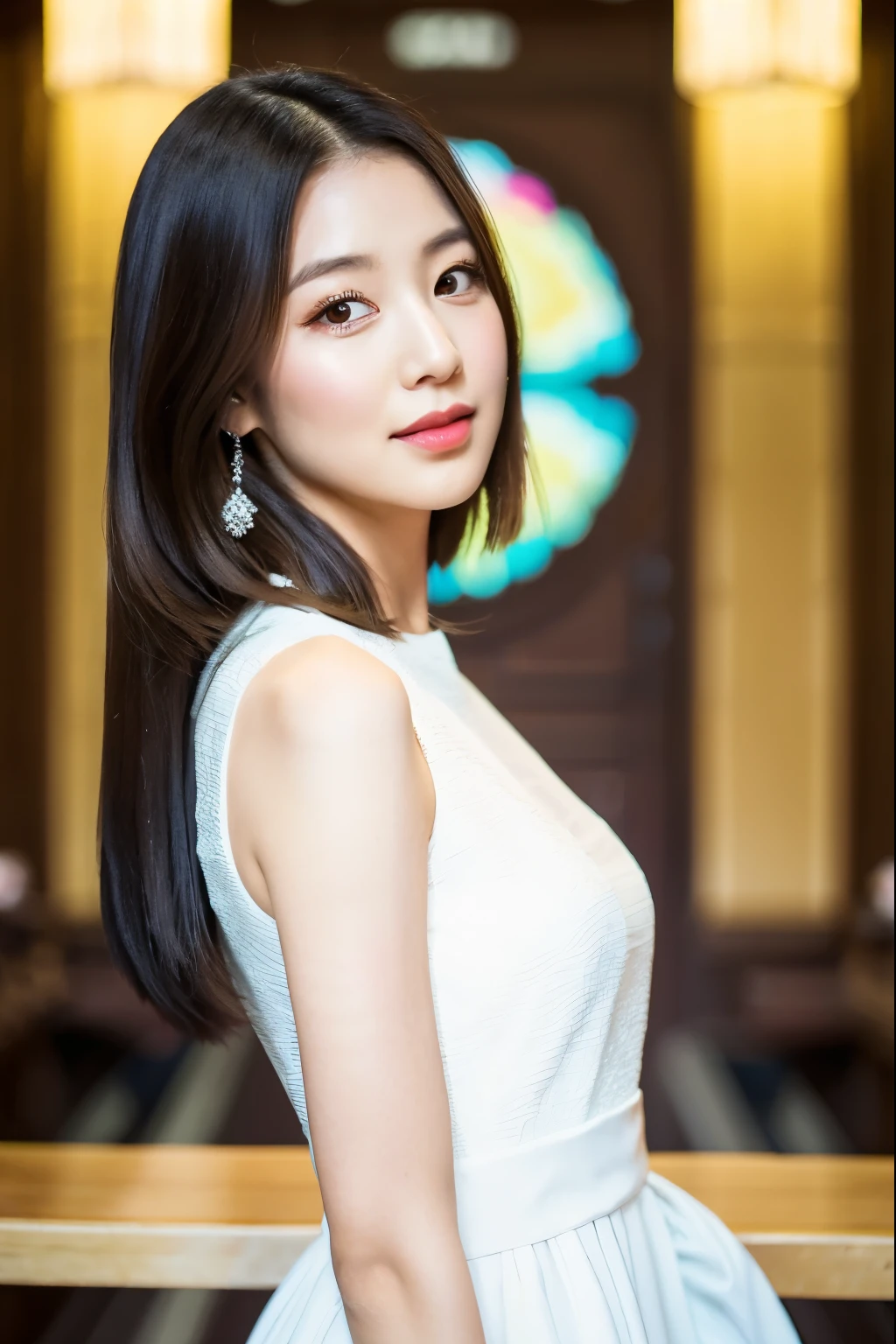 araffe woman in a white dress posing for a picture, chiho, Yoshitomo Nara, lalisa manobal, jinyoung shin, dilraba dilmurat, portrait of jossi of blackpink, shiori teshirogi, sakimichan, heonhwa choe, official artwork, jaeyeon nam