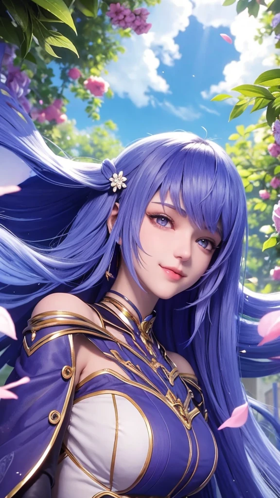 girl, full body, backwards, looking over his shoulder.beautiful detailed eyes, beautiful detailed lips, extremely detailed eyes and face, long eyelashes, Long dress, leg opening, Smiling, Teeth showing, enjoy the atmosphere
