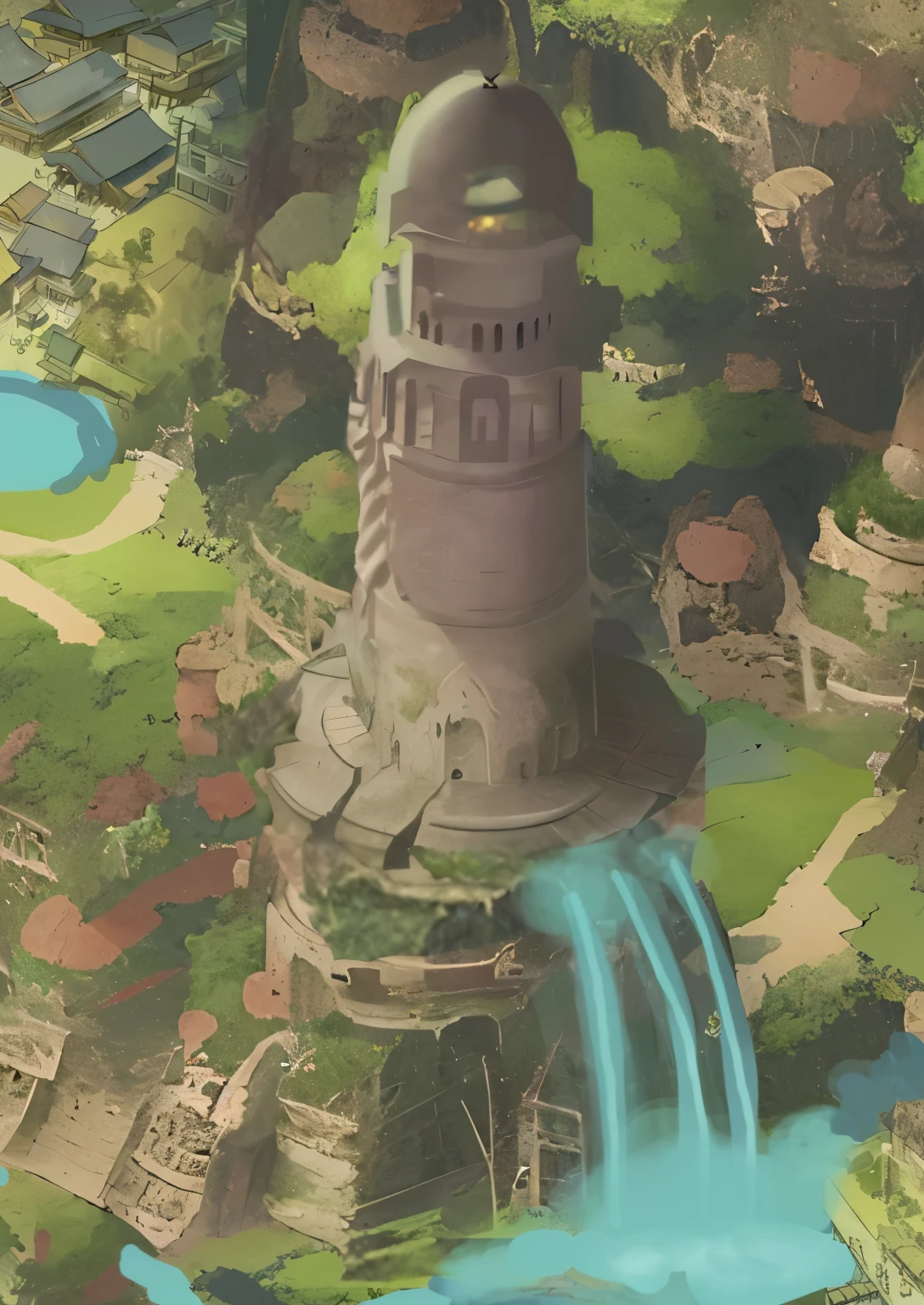 tower, buildig, stone, highly detailed, beautiful, anime, anime style, textured, amazing