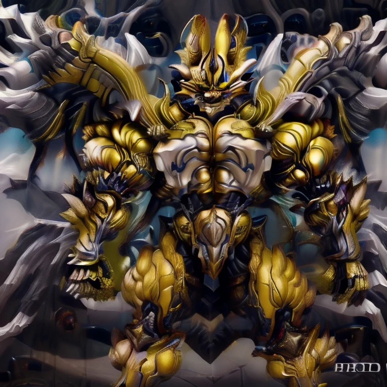 (Pokémon) (Zeraora), (masterpiece, best quality, detailed:1.2), (nj5furry), (medieval armor:1.3) sparkling skin, Vibrant colors, 4K, GOLD armor, GOLDEN armor, Its full plate armor emphasizes the muscles. big muscle (pecs, triceps, traps) unusually developed muscular body, body full of huge muscles. showing off muscles, pectorales enormes. Exaggeratedly huge muscles. Gigachad Muscular, Very muscular, Large pecs, Spread wings, It has wings. have big wings. has 10 large wings. It has large golden wings. The feathers on its wings are detailed and realistic. FULL BODY, giant, huge body, long legs, gigantic, City background, skyscraper, futuristic city, super hero, hero, massive muscles, huge pecs, chiseled abs, huge pectorals, exaggeratedly huge muscles.