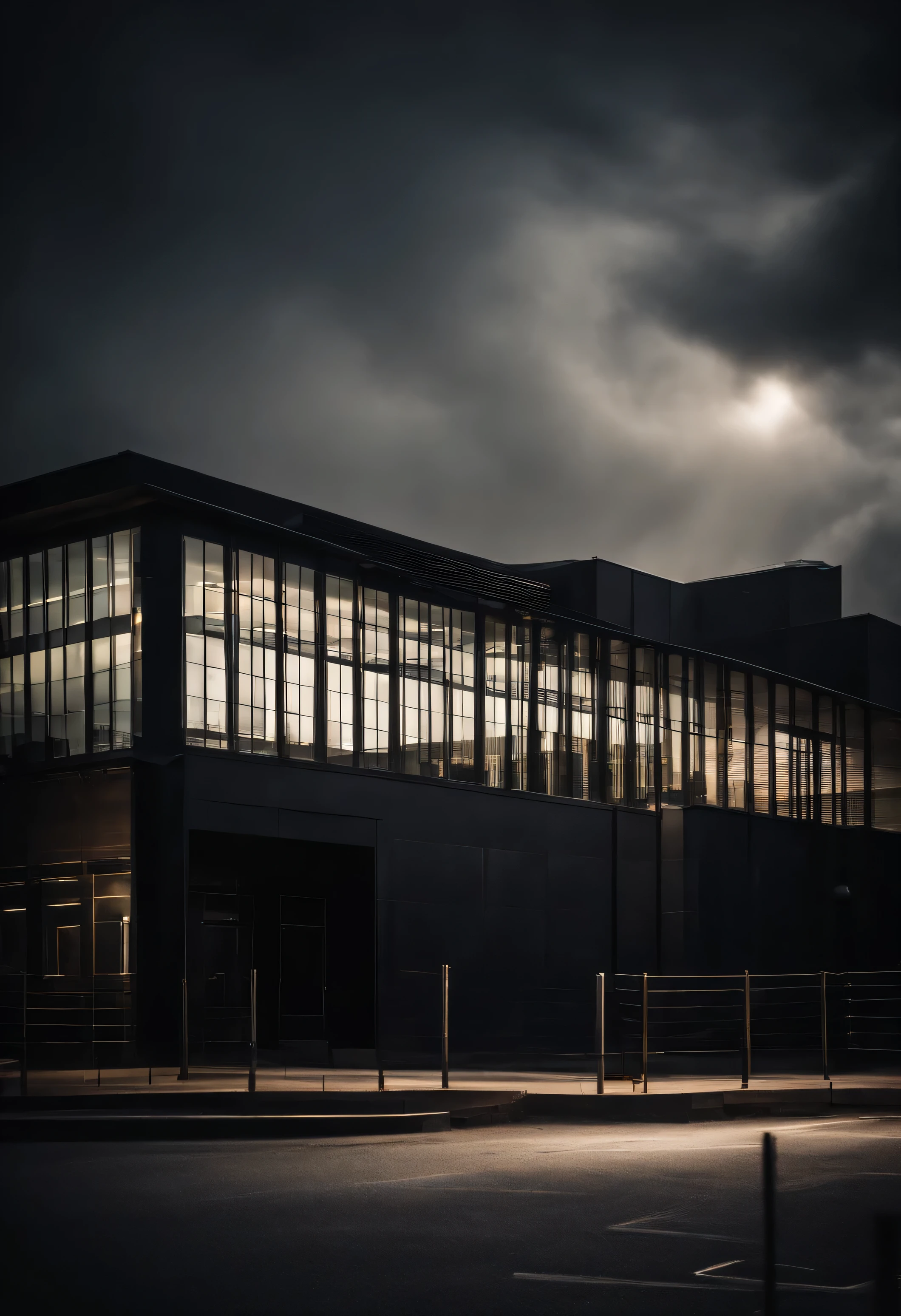 Dark light infrastructure building image 