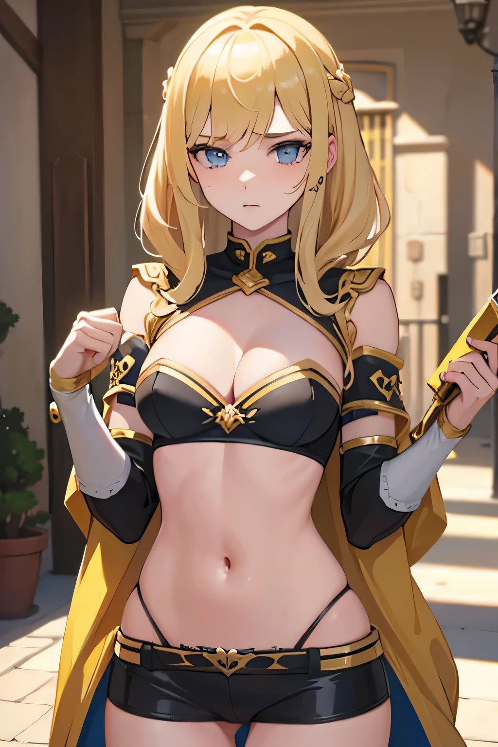 Hermosa guerrera rubia. under the hands of a 17 year old young man.