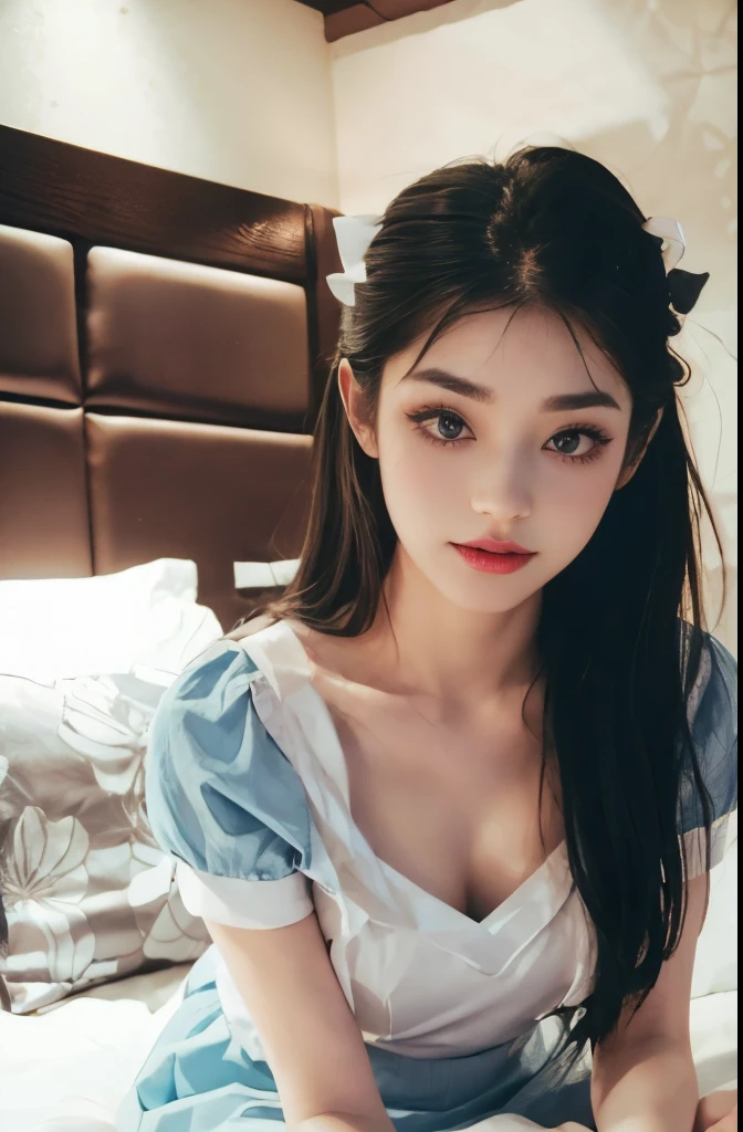 KATK，Top number,underwear,ultra HD resolution,ultra-fine face,long eyelashes,very detailed lips,delicate eyes,double eyelids,makeup face. hair accessories,elegant,enchanting,photorealistic,realistic,Checkered leg socks，