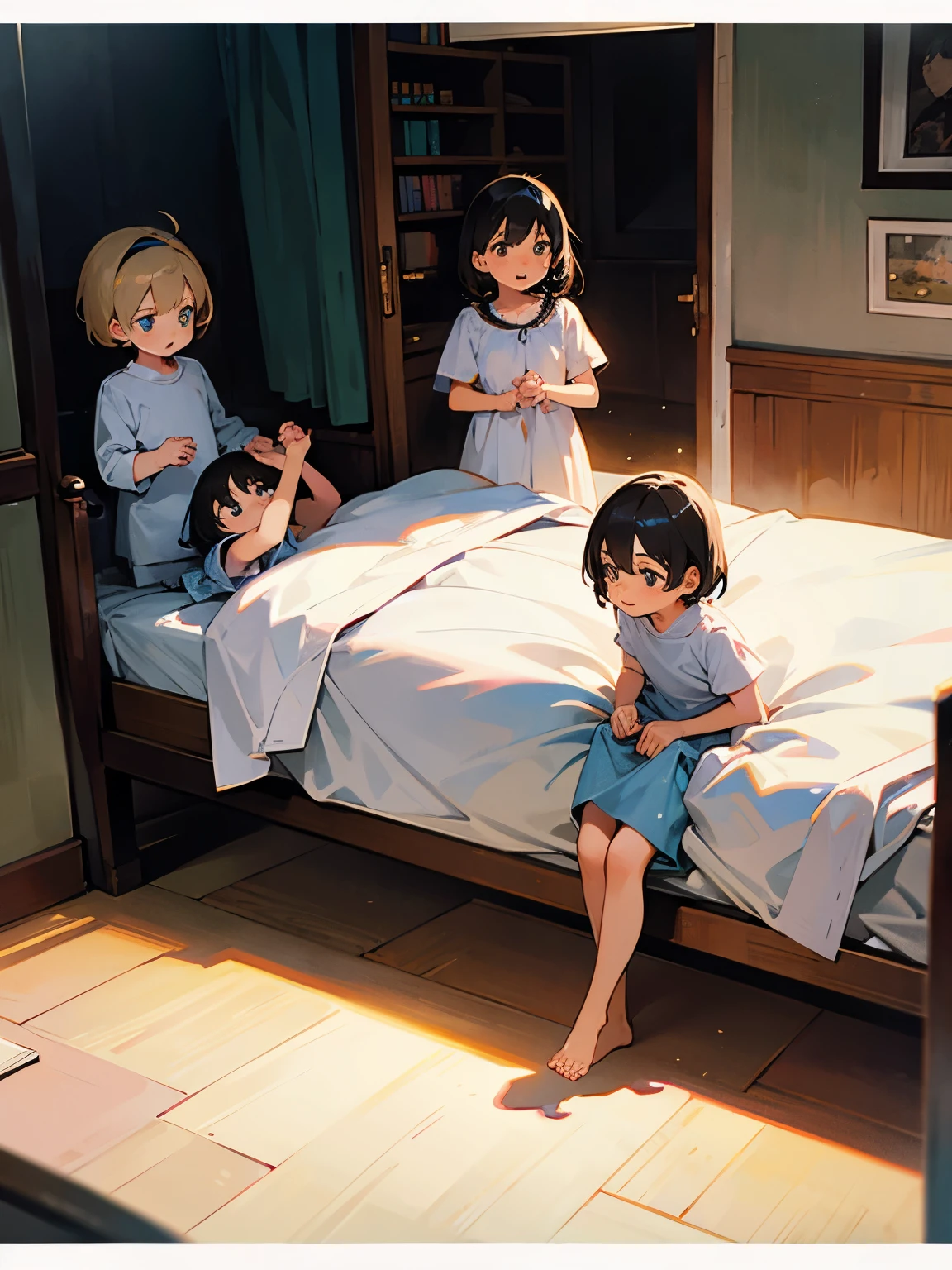 Five children