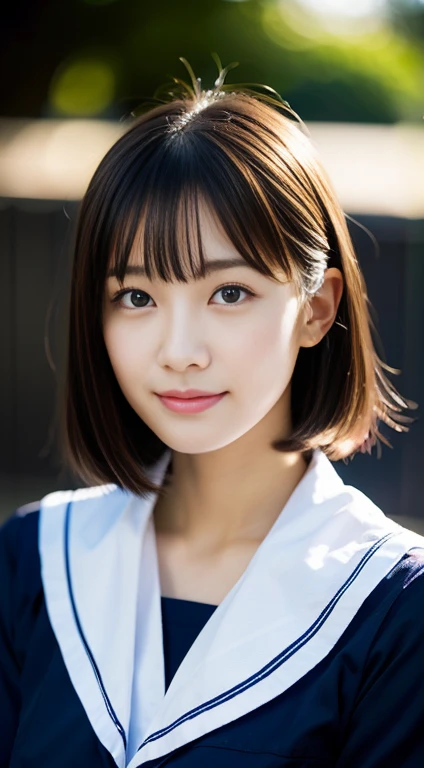 beautiful girl, (highest quality:1.4), (Very detailed), (Very detailed美しい顔), look forward to, 日本のSailor suit, Great face and eyes, iris,Medium Hair, Black Hair, (Sailor suit, school uniform:1.2), Short sleeve,Smooth, Highly detailed CG composite 8k wallpaper, High-resolution RAW color photos, Professional photography, Light, BackLight, dream-like, impressive, Written boundary depth、Japanese Classroom、