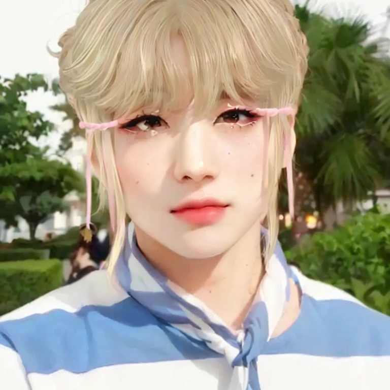 um close de uma pessoa com penteado e gravata, Inspirado por Bian Shoumin, retrato realista kawaii, Guweiz, pintar ulzzang, inspirado em Yanjun Cheng, artwork in the style of Guweiz, Kim Doyoung, inspirado em jeonseok lee, Cai Xukun, Retrato de Jossi do Blackpink, realism art style, Parque Jimin