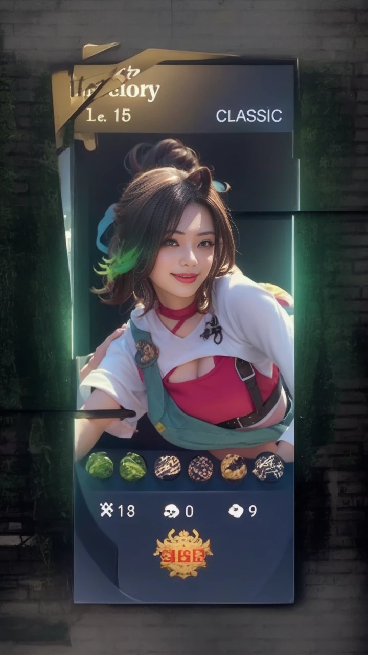 Realistic、Realistic、highest quality、Natural Lip、Fair skin、Great light、Beautiful lighting、Parted bangs、Off the shoulder、Large Breasts Cleavage、Large Breasts、White crop top、mini skirt、Gorgeous Accessories、Harajuku、smile、cute smile、Crowds in the city