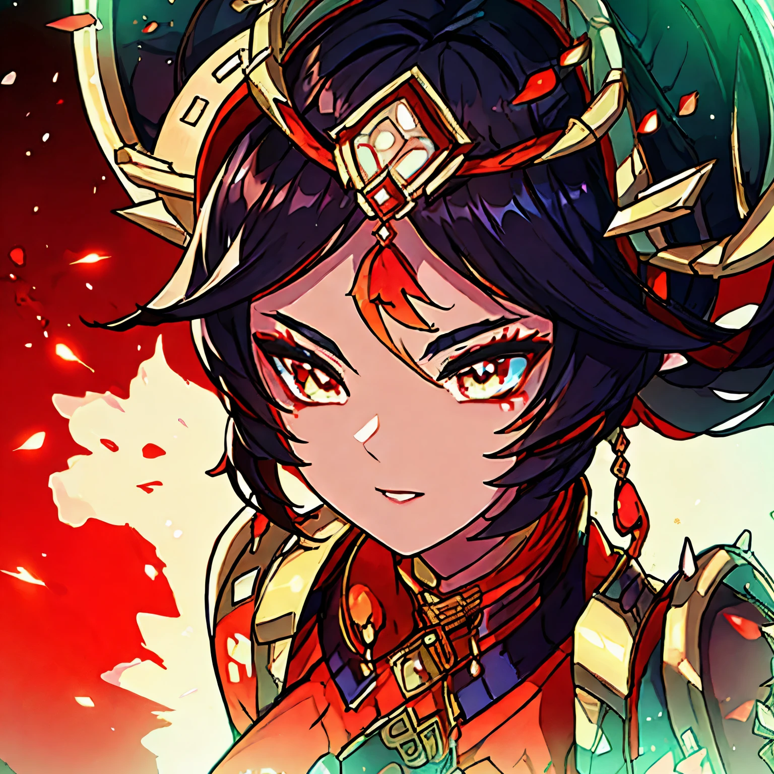 stunning detailed portrait of Xinyan, a chinese goddess, wearing luxurious traditional chinese dress, intricate embroidery, ornate headdress, beautiful delicate features, piercing eyes, detailed lips, glowing skin, shimmering jewelry, dramatic lighting, photorealistic, 8k, high definition, cinematic, concept art style