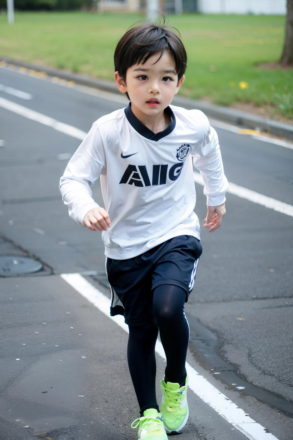 in sportswear running