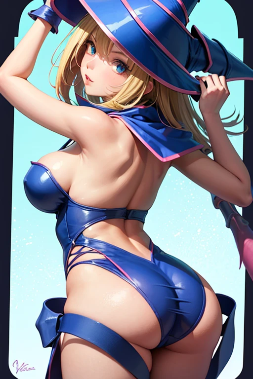 Dark magician girl  sexy costume showing ass

