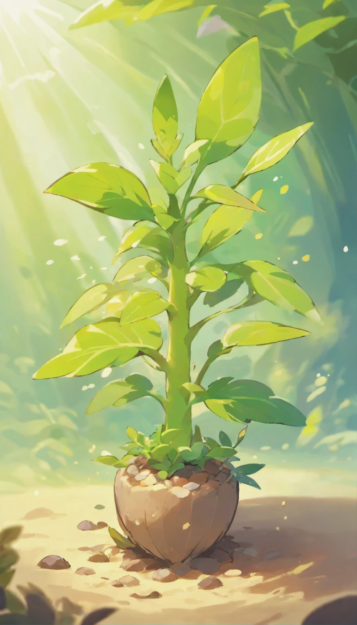 A strange seed was planted on its back at birth. The plant sprouts and grows with this Pokémon, masterpiece, best quality