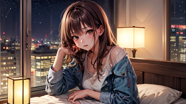 (Original photo, highest quality), 1 girl,  Lisa, night,Bed Sleepy,
Art Style